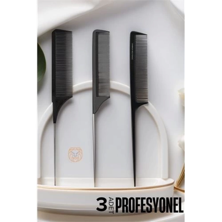 DKTT Krepe Boya Tarağı Profesyonel 3 lü Set