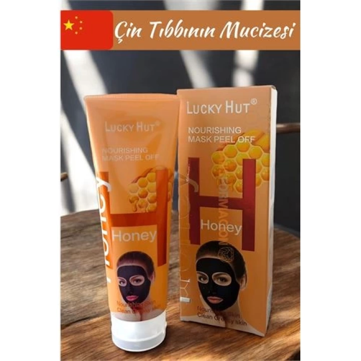 DKTT LUCKY HUT Soyulan Yüz Maskesi Cildi Besler, Yağlı Cildi Temizler