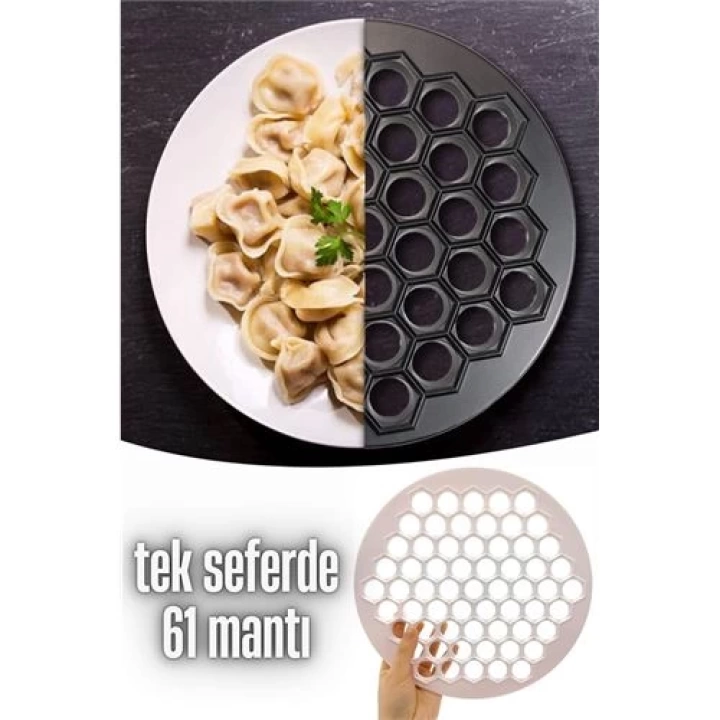 DKTT Mantı Kalıbı Tek Seferde 61 Mantı Lallula Design