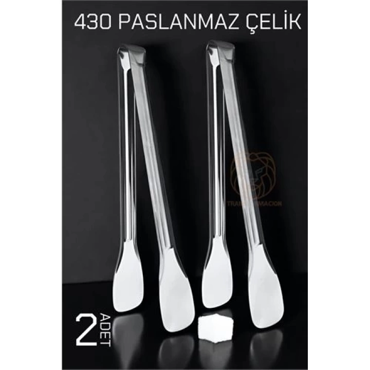 DKTT Mini Şeker Maşası Paslanmaz Zazzeri Classic 2 ADET