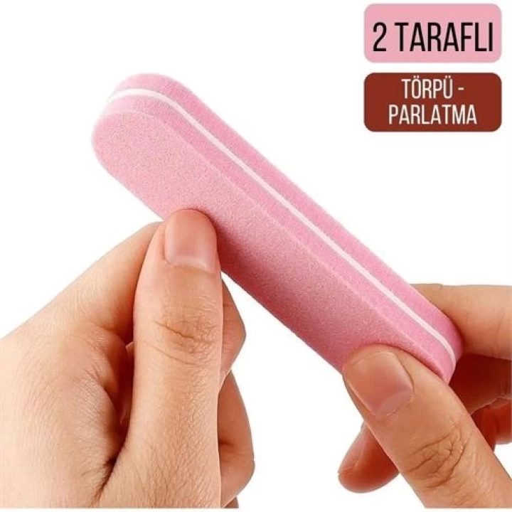 DKTT Mini Tırnak Törpü ve DKTTtma Blok Sünger 2 Yüzey