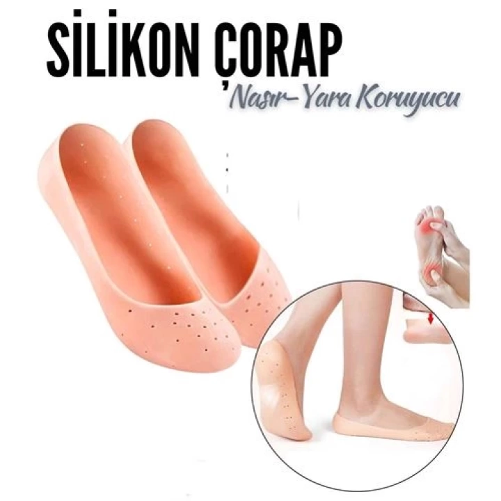 DKTT Nasır Yara Koruyucu Silikon Koruyucu Çorap