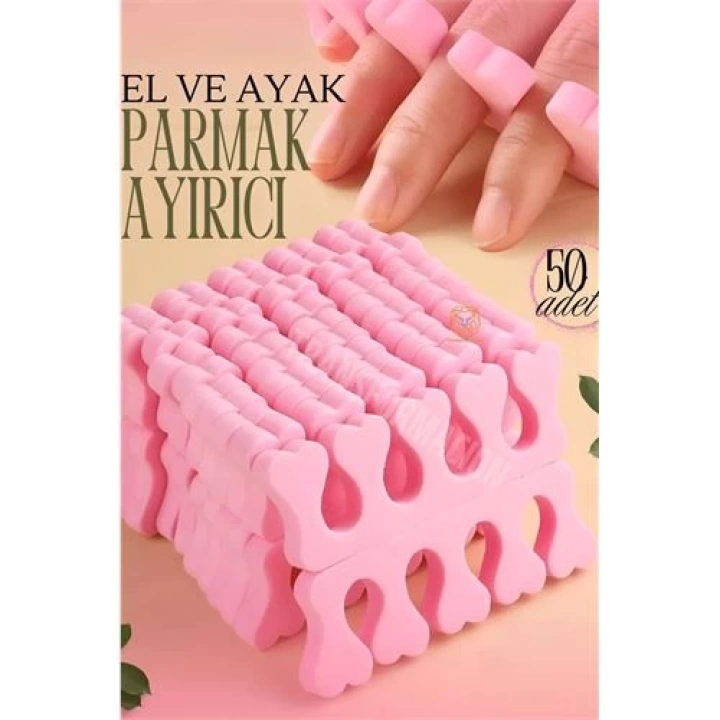 DKTT Oje Parmak Ayırıcı Pedikür Süngeri Oje Kurutucu Sünger 50 ADET
