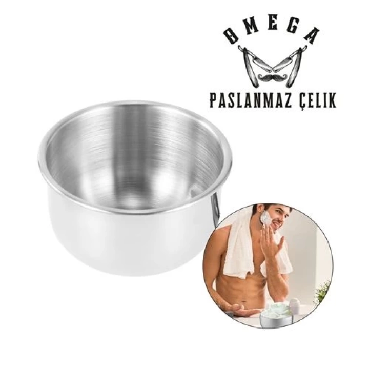 DKTT Omega Paslanmaz Çelik Tıraş Tası