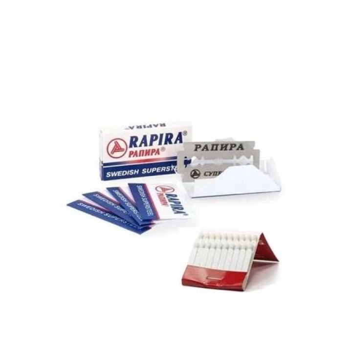 DKTT Rapira Platinum 10 Adet Tıraş Jileti Kantaşı Seti