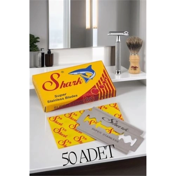 DKTT Shark 50 Adet Paslanmaz Çelik Tıraş Jileti
