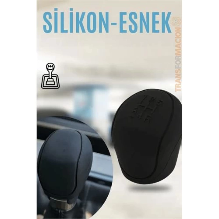 DKTT Siyah Silikon Esnek Her Araca Vites Topuzu