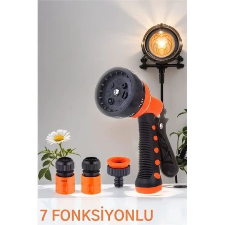 DKTT Sulama Tabancası Seti 7 FONKSİYON 3 Aparatlı