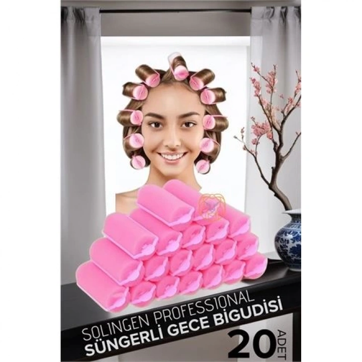 DKTT Süngerli Gece Bigudisi 3 cm 20 Adet Solingen Professional