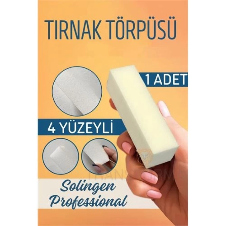 DKTT Tırnak Törpü 4 Yüzey Blok Sünger Solingen Professional