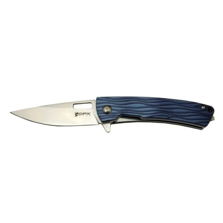 Dpx Gear Aculus F004 Bl Mavi  Kurtarma / Kamp Çakı 18cm - Yarı Otomatik, Cam Kırma Aparatlı, Kemerlikli, Kutulu