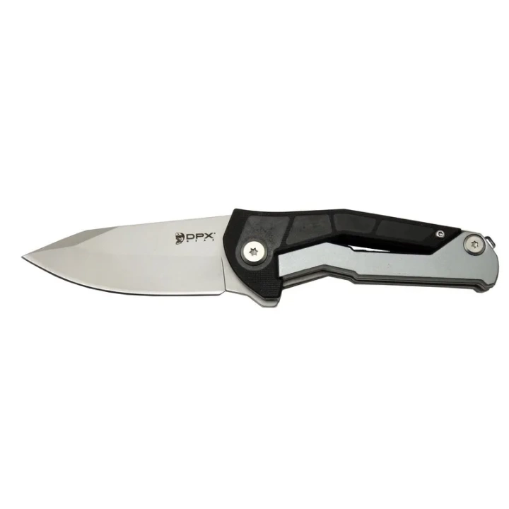 Dpxgear Sugga 915b Bk Siyah Ampamp Beyaz Kamp / Outdoor Çakı 17,5cm - Yarı Otomatik, Kemerlikli, Kutulu