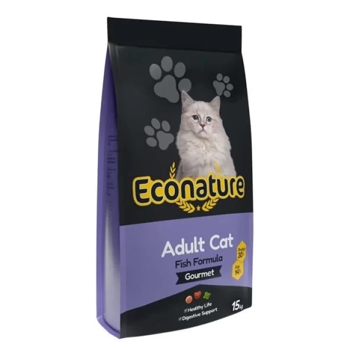 Econature Gurme Balıklı Yetişkin Kedi Maması 15 Kg
