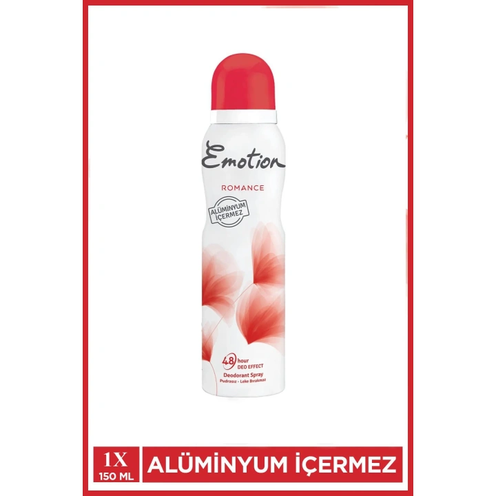 Emotion Romance Kadın Vegan Deodorant 150 Ml Hızlı Kurur, Leke Bırakmaz