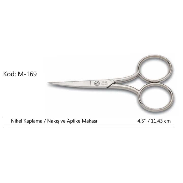 Europe Az Kalın Nakış Makası Süper Kalite No:4,5 11,43 Cm