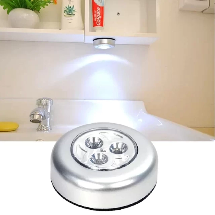 Gardrop - Çekmece - Dolap Köşe Aydınlatıcı Kablosuz  Pilli Led Spot Mutfak Lamba Stick