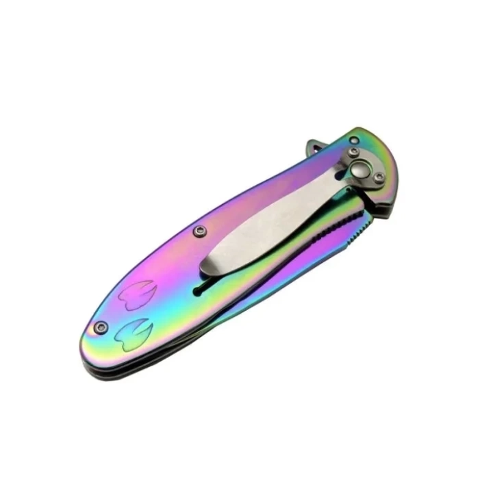 Geyikli Gökkuşağı Çakı 19,5 Cm , Kemerlikli