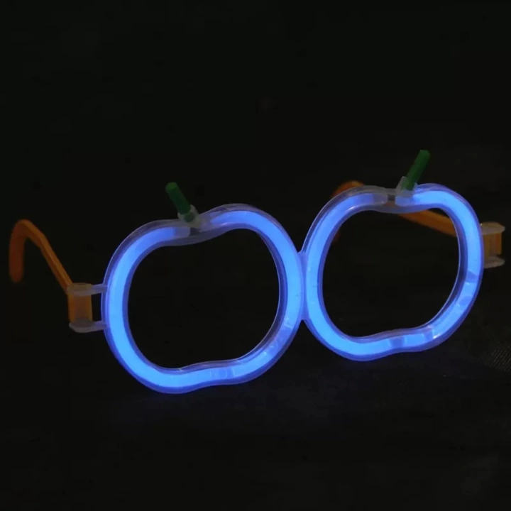 Glow  Elma Gözlük - Glow Partisi Gözlüğü - Glow Stick Gözlük 12 Adet