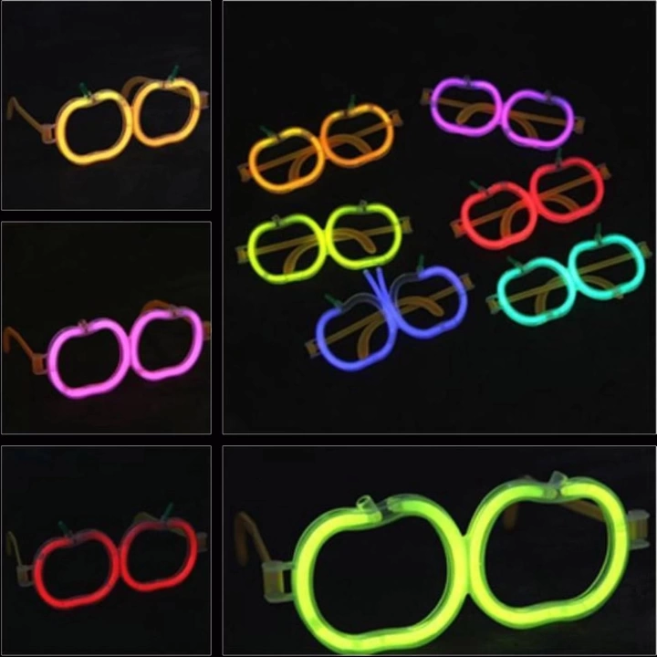 Glow  Elma Gözlük - Glow Partisi Gözlüğü - Glow Stick Gözlük 12 Adet