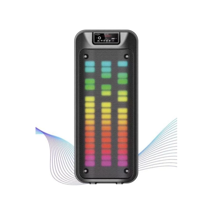 Gts-1852 Taşınabilir Rgb Ledli Bluetooth Hoparlör Usb-tf Siyah