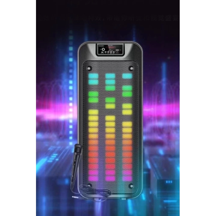 Gts-1852 Taşınabilir Rgb Ledli Bluetooth Hoparlör Usb-tf Siyah