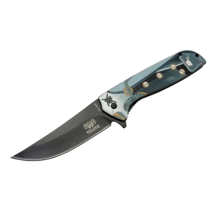 Hançer Çakı 22 Cm Yarı Otomatik , Kemerlikli