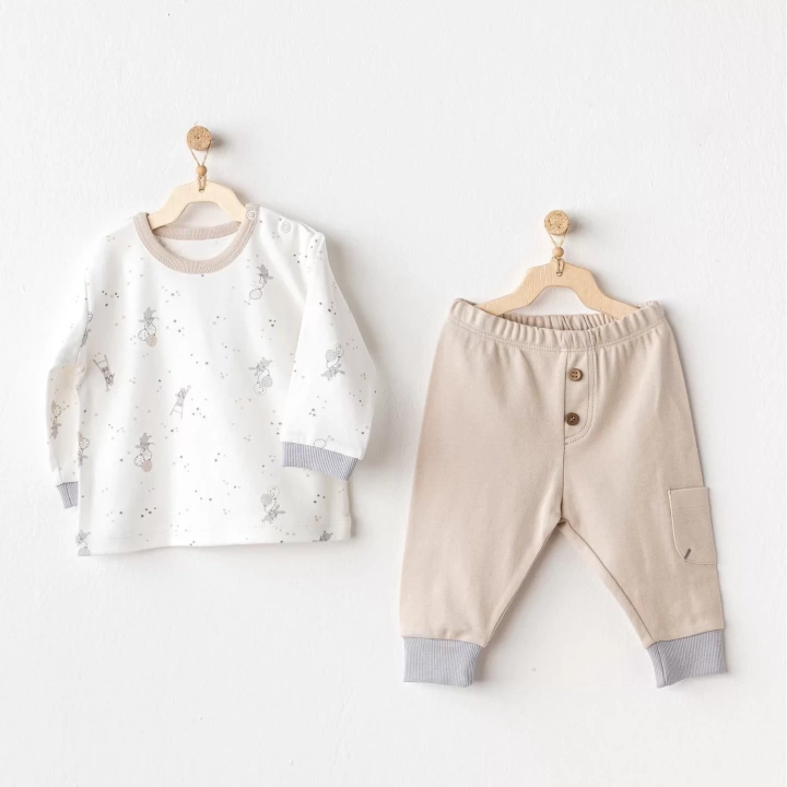 Happy Everyday 2li Bebe Takım Beige