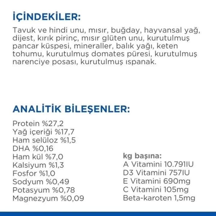 Hills Puppy Small & Miniature Tavuklu Küçük Irk Yavru Köpek Maması 3 Kg