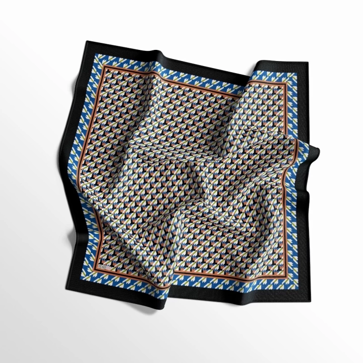 İpek Butik Geometrik Desenli Eşarp