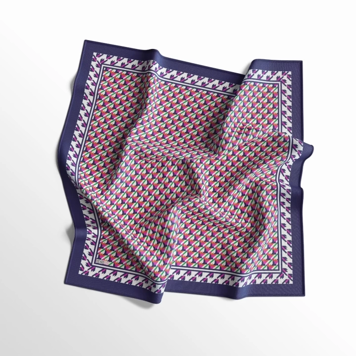İpek Butik Geometrik Desenli Eşarp