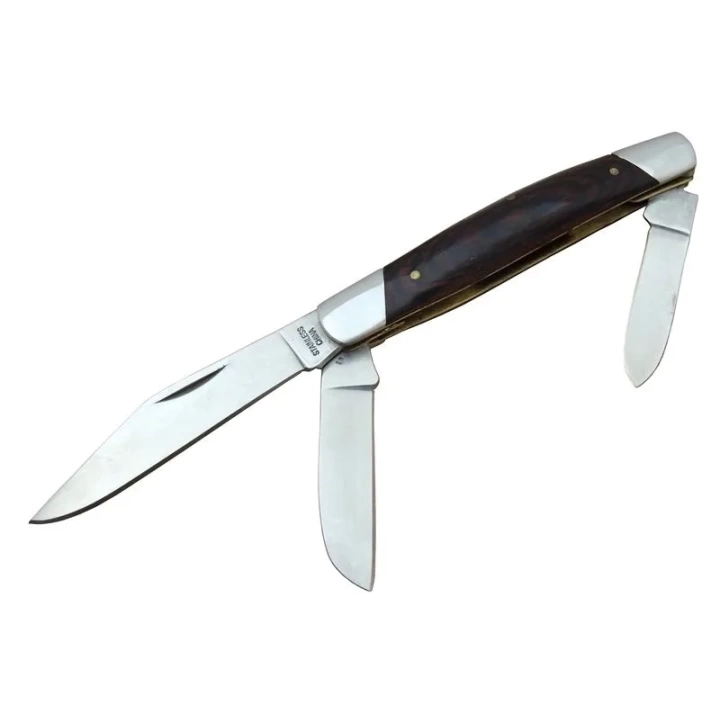 K-15 Falkon Üç Ağızlı / Üçlü Çakı 18 Cm - Ahşap Saplı, Manuel