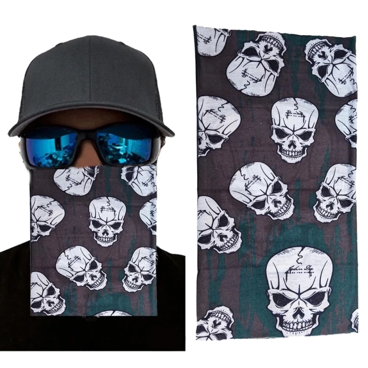 Motorcu Boyunluk Baf Buff Bandana 25x48 Cm Model 4