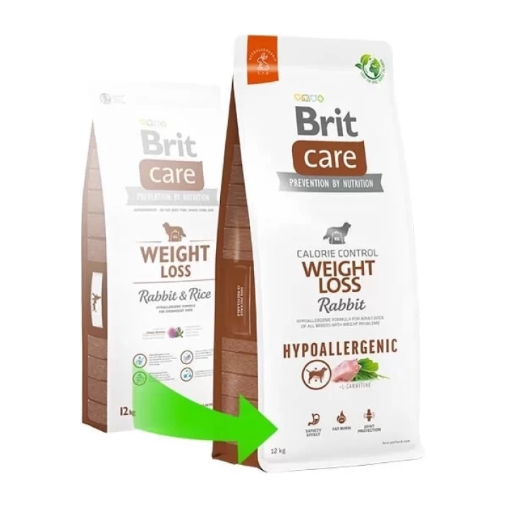 Brit Care Weight Loss Kilo Kontrolü Sağlayan Tavşanlı Yetişkin Köpek Maması 12 Kg