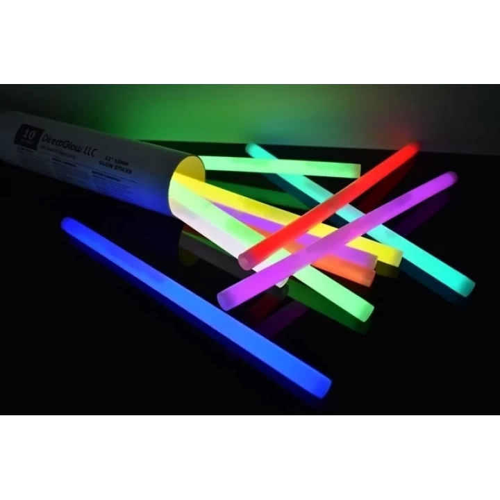 Karanlıkta Yanan Parlayan Fosforlu Glow Stick Çubuk Bileklik 50 Adet
