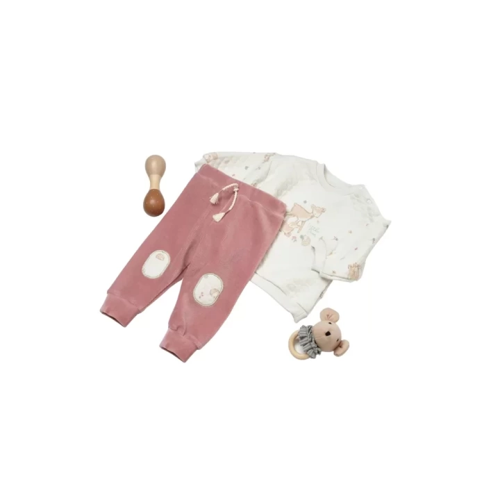Little Deer 2li Bebek Takım Mint