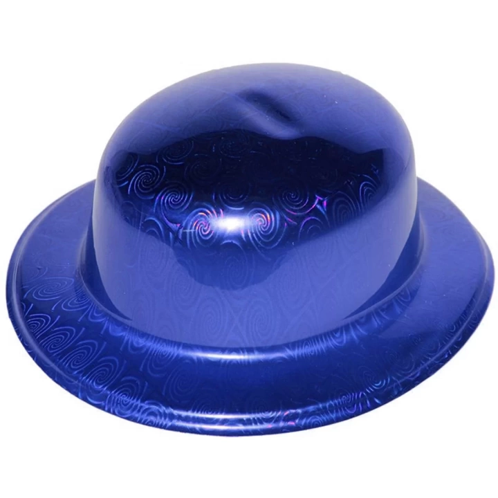 Mavi Renk Hologramlı Plastik Yulak Melon 27x24 Cm
