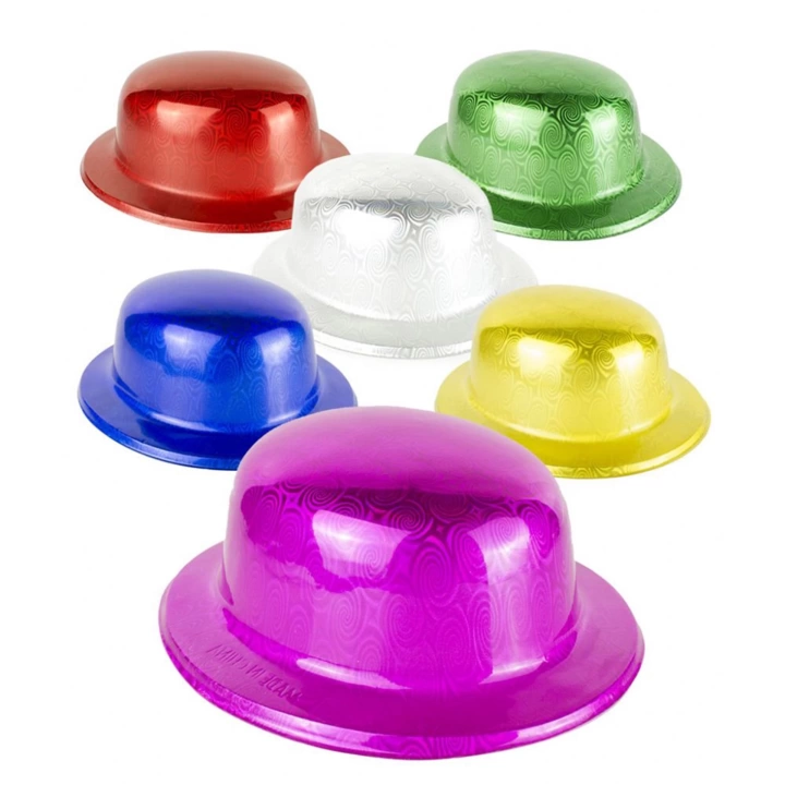 Mavi Renk Hologramlı Plastik Yulak Melon 27x24 Cm