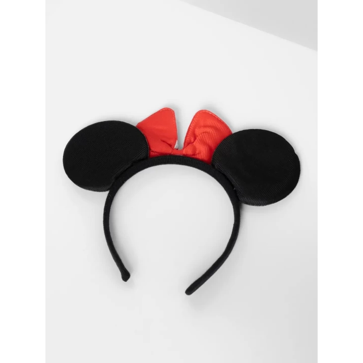 Kırmızı Fiyonklu Minnie Mouse Taç Fare Tacı Kafa Bandı