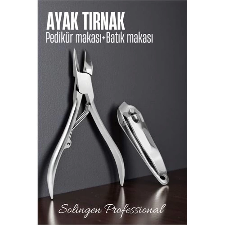 DKTT Ayak Tırnak Makası Batık Tırnak Makas Seti Pedikür Tırnak Makası Merys Solingen