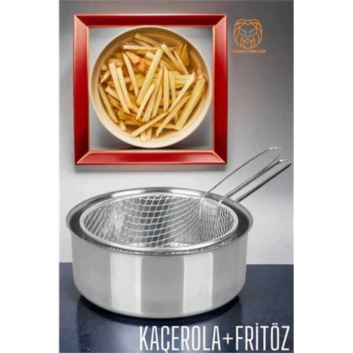 DKTT  Fritözlü Kaçerola Multi Kullanım Çelik 20 CM