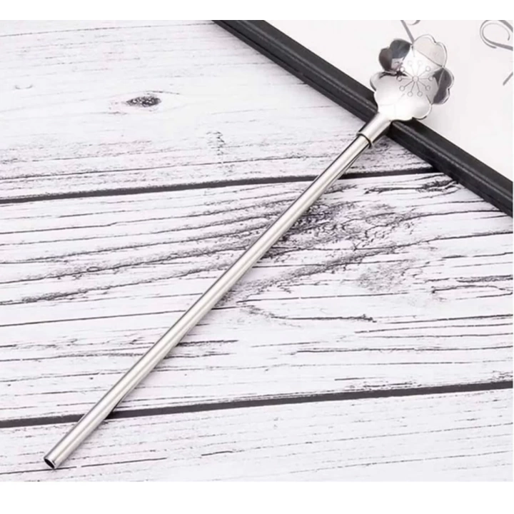 Paslanmaz Metal 2 Li Kaşıklı Pipet Fırça Seti