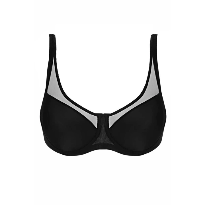 Siyah Emay 167 B Tül Push Up Toparlayıcı Sütyen