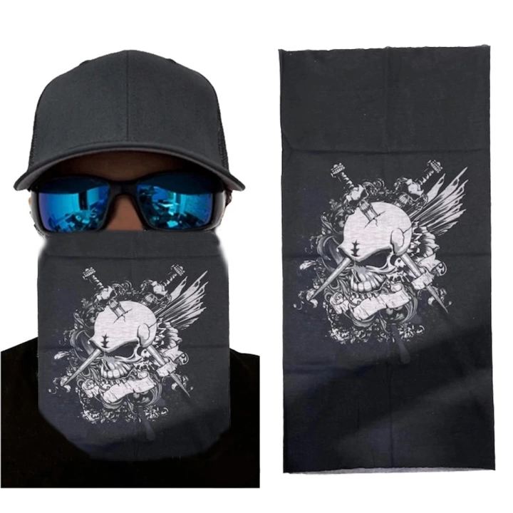 Motorcu Boyunluk Baf Buff Bandana 25x48 Cm Model 6