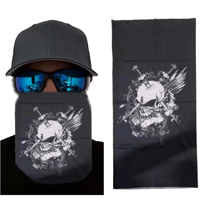 Motorcu Boyunluk Baf Buff Bandana 25x48 Cm Model 6