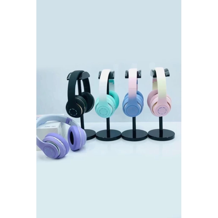 Sn-36 On-ear Kafa Üstü Kablosuz  Kulaklık Bluetooth 5.1  Blue