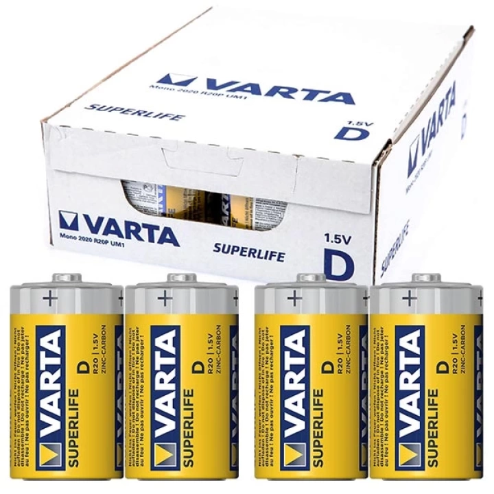 Superlife Çinko Büyük D Boy Pil 24lü Paket