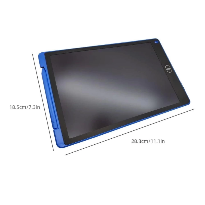 T12 Mavi Writing Tablet Lcd 12 Inç Dijital Kalemli Çizim Yazı Tahtası