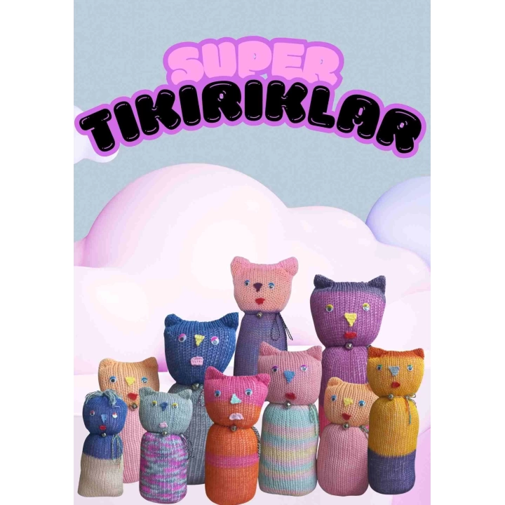 Tıkırık Örgü Yastık Uyku ve Oyun Arkadaşı Poncik - 45 cm