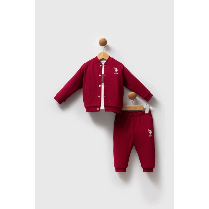 U.s. Polo Assn 3lü Takım Usb2533 Bordo