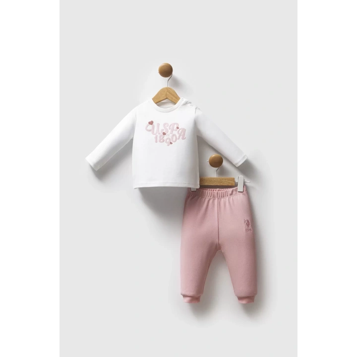 U.s. Polo Assn 3lü Takım Usb2712 Açık Pembe